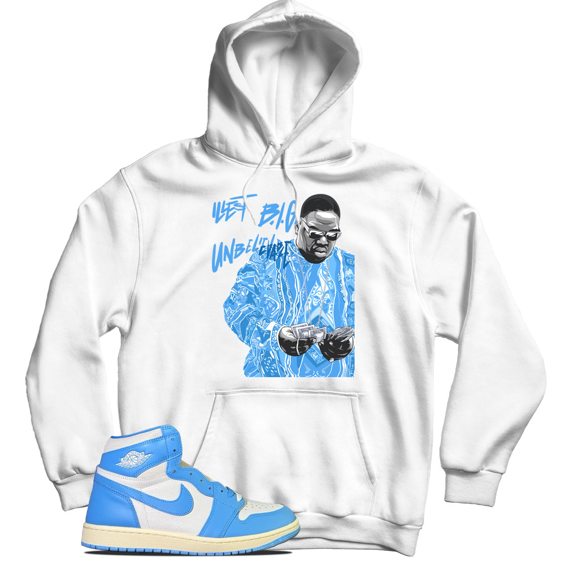 jordan 1 unc reimagined hoodie