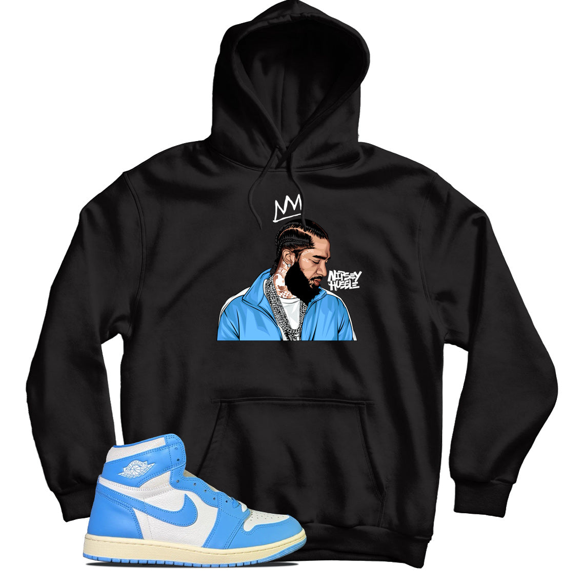 jordan 1 unc reimagined hoodie