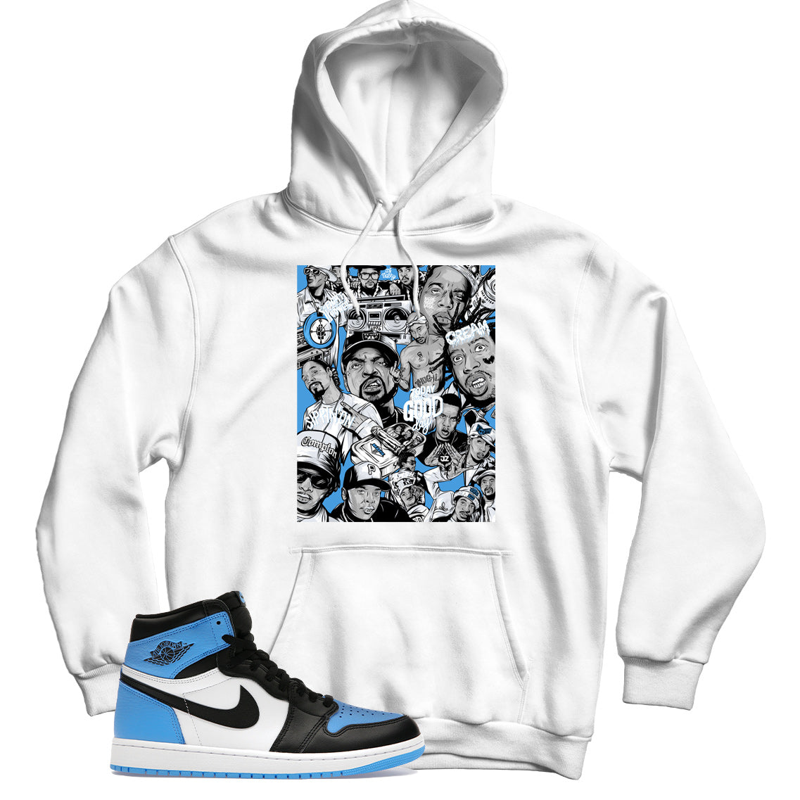 Jordan 1 UNC Toe hoodie