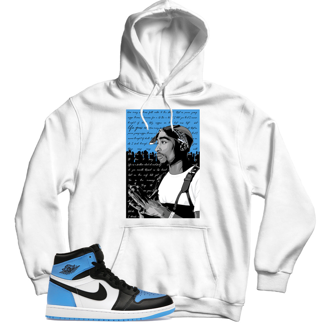 Jordan 1 UNC Toe hoodie