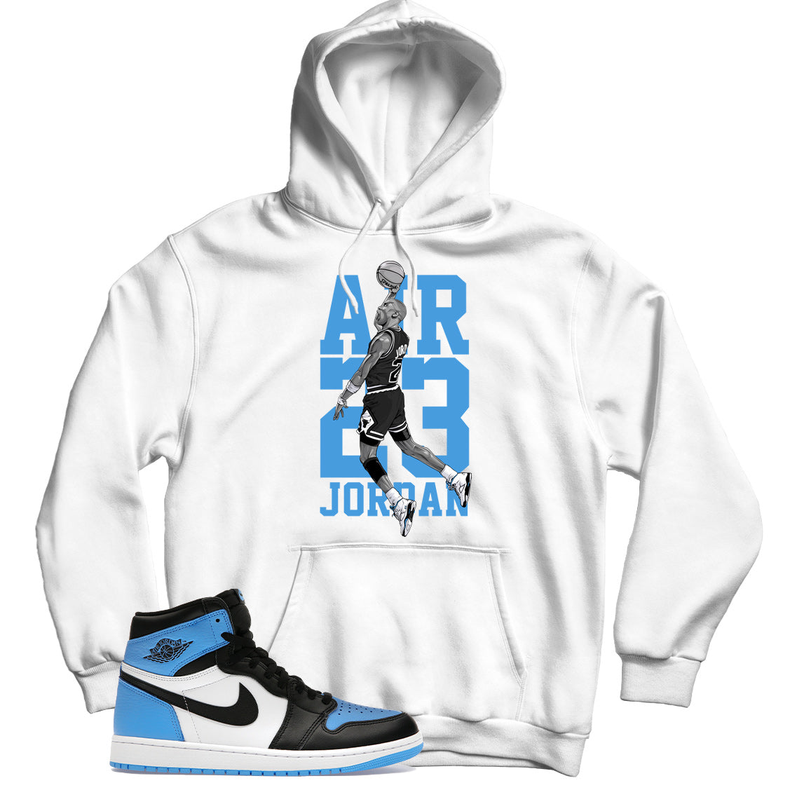 Jordan 1 UNC Toe hoodie