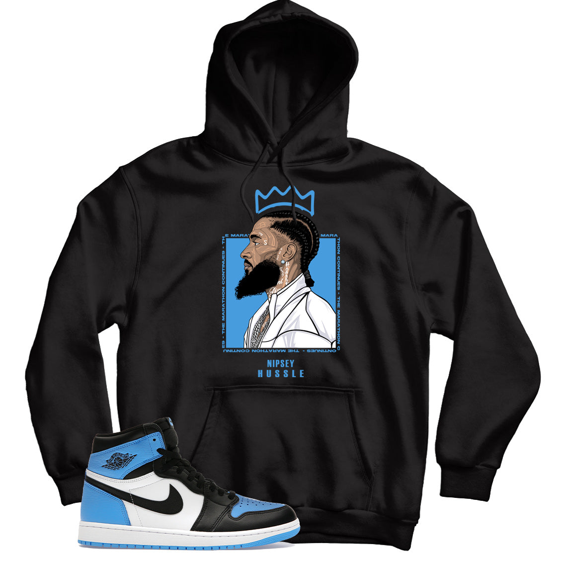 Jordan 1 UNC Toe hoodie