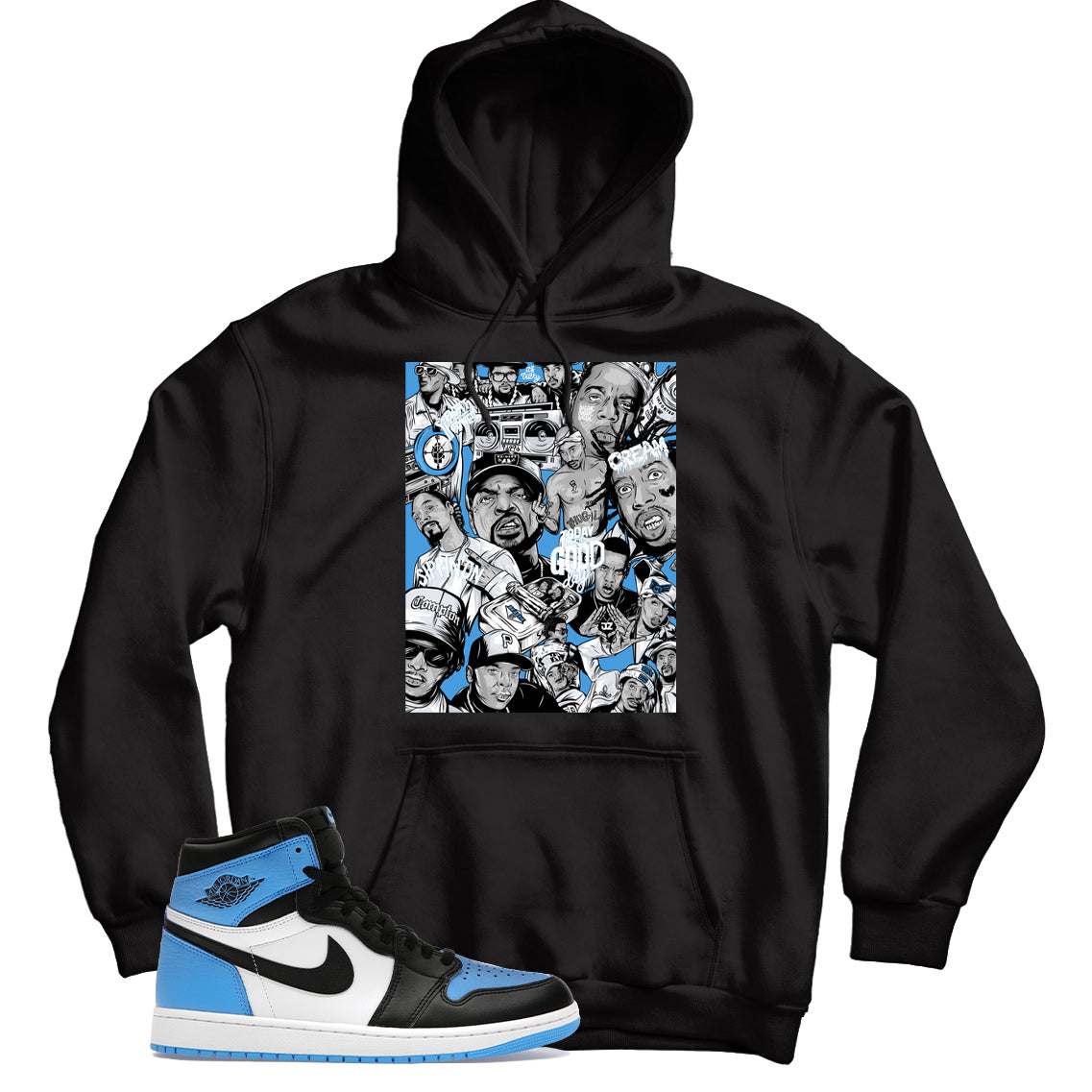 Jordan 1 UNC Toe hoodie