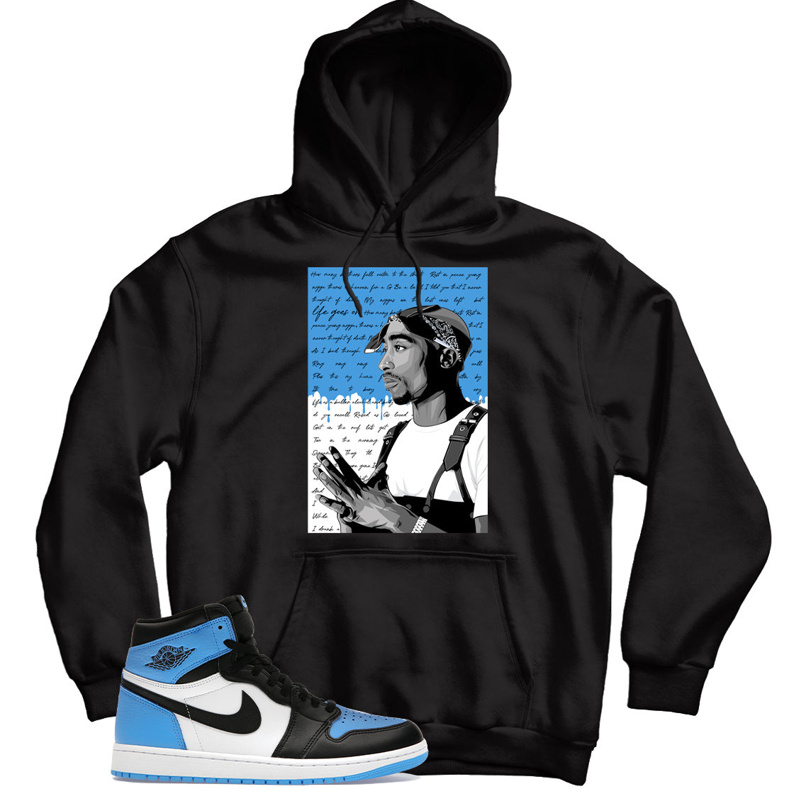 Jordan 1 UNC Toe hoodie