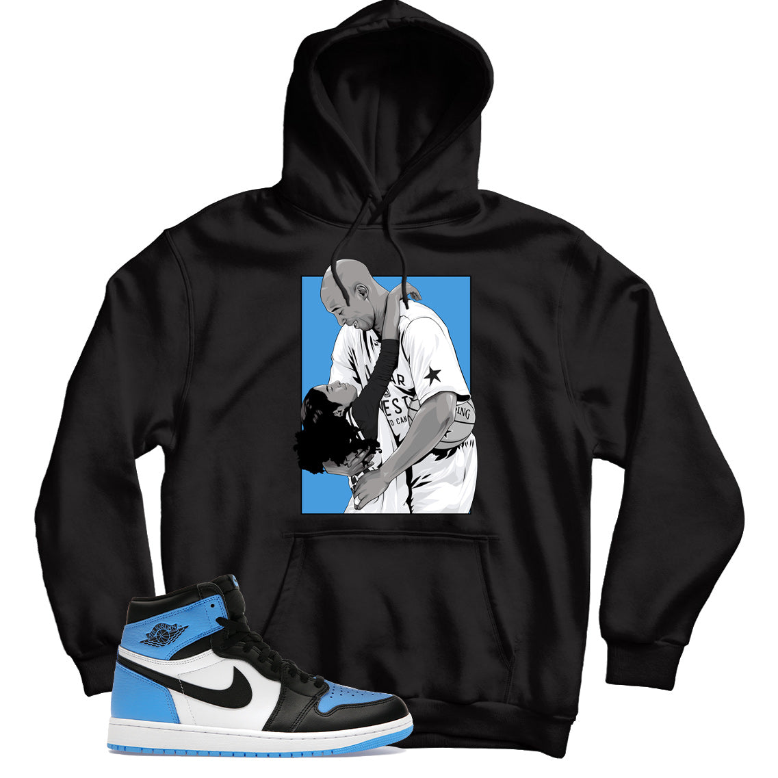 Jordan 1 UNC Toe hoodie