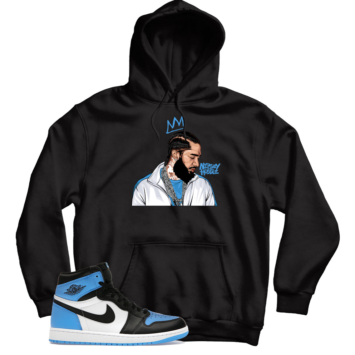 Jordan 1 UNC Toe hoodie