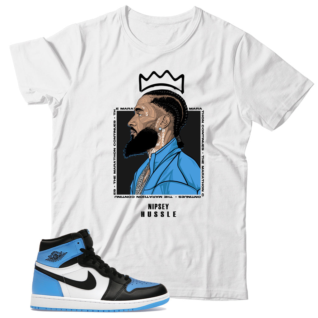 Jordan 1 UNC Toe shirt