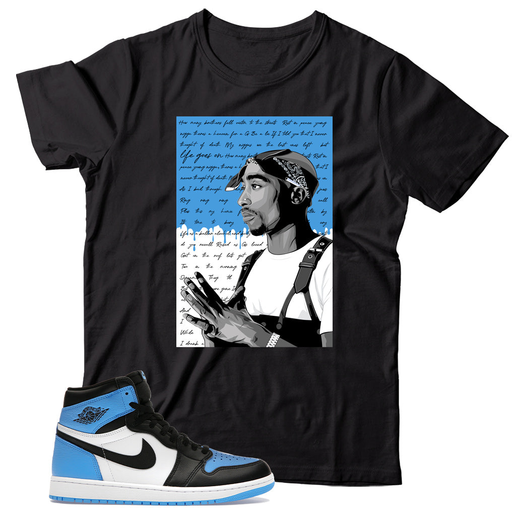 Jordan 1 High OG UNC Toe shirt