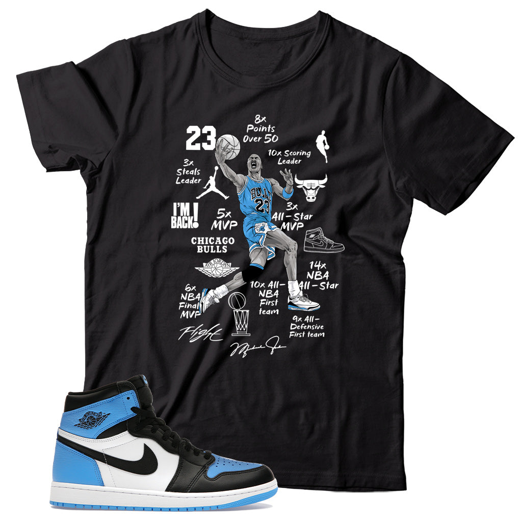 Jordan 1 UNC Toe shirt