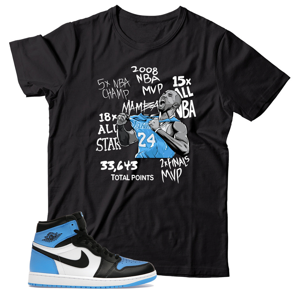 Jordan 1 UNC Toe shirt