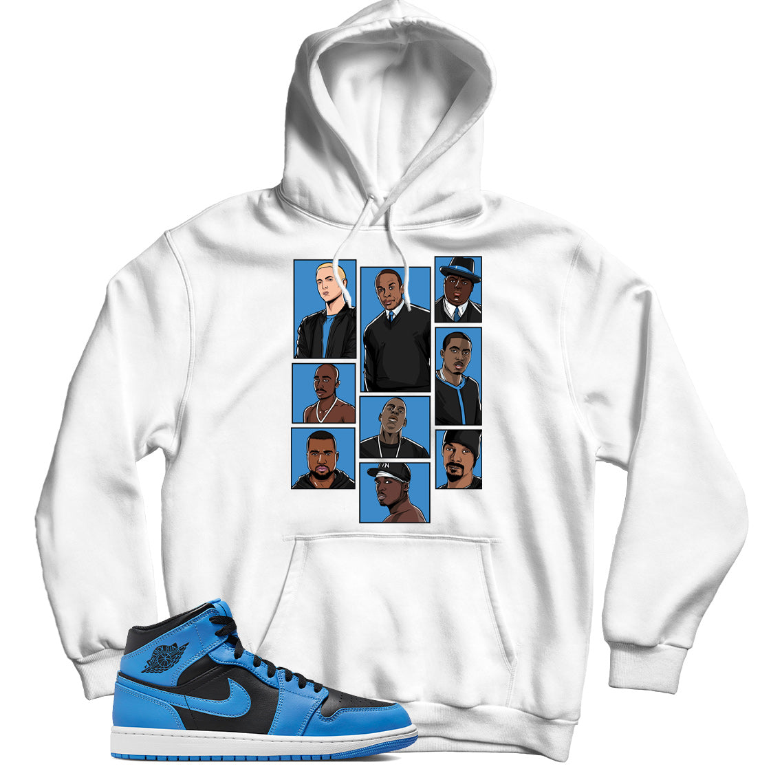 Jordan 1 University Blue hoodie