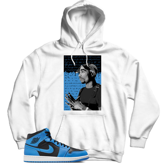 Jordan 1 Mid University Blue hoodie