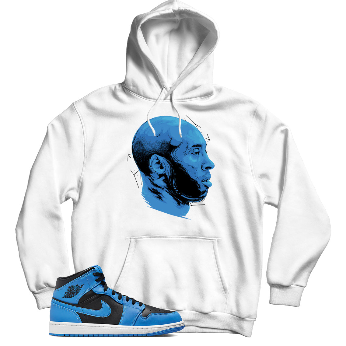 Jordan 1 University Blue hoodie