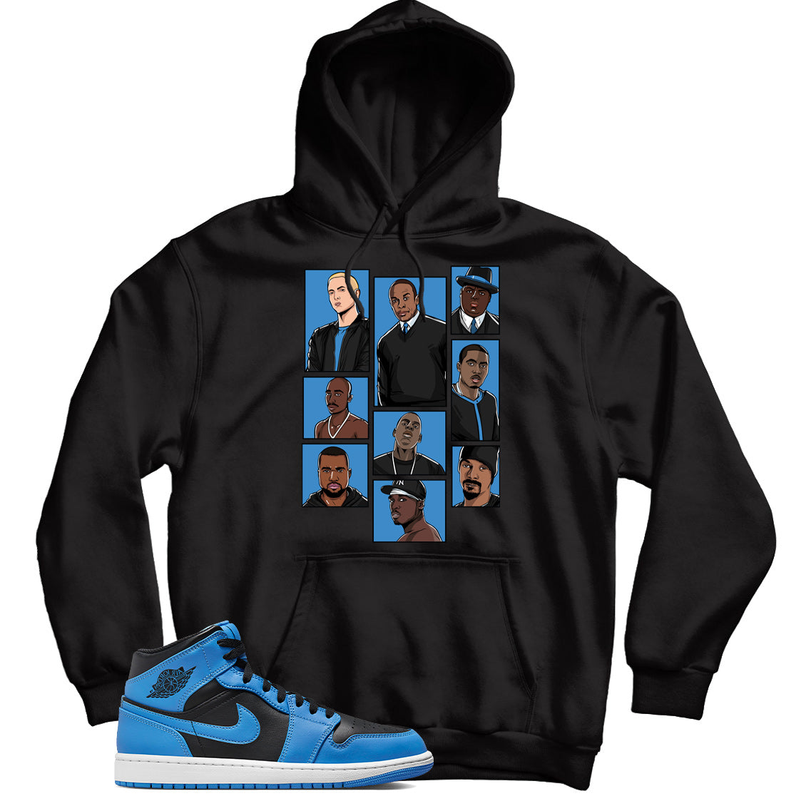 Jordan 1 University Blue hoodie