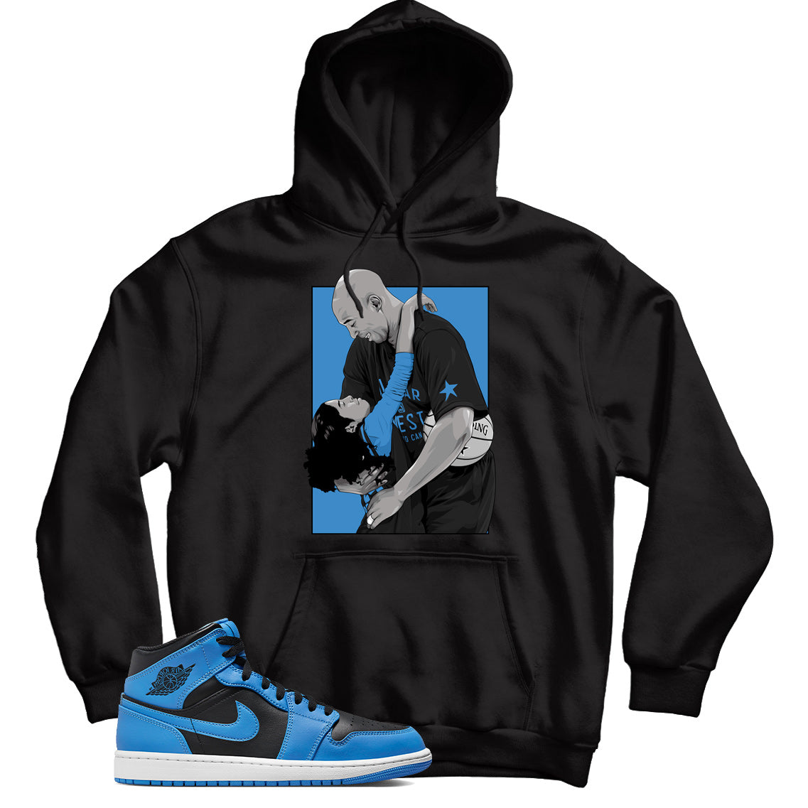 Jordan 1 University Blue hoodie