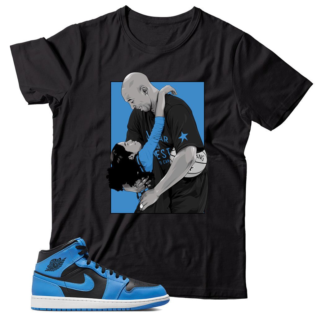 Jordan 1 University Blue shirt