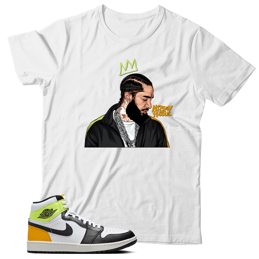 Jordan 1 Volt Gold shirt