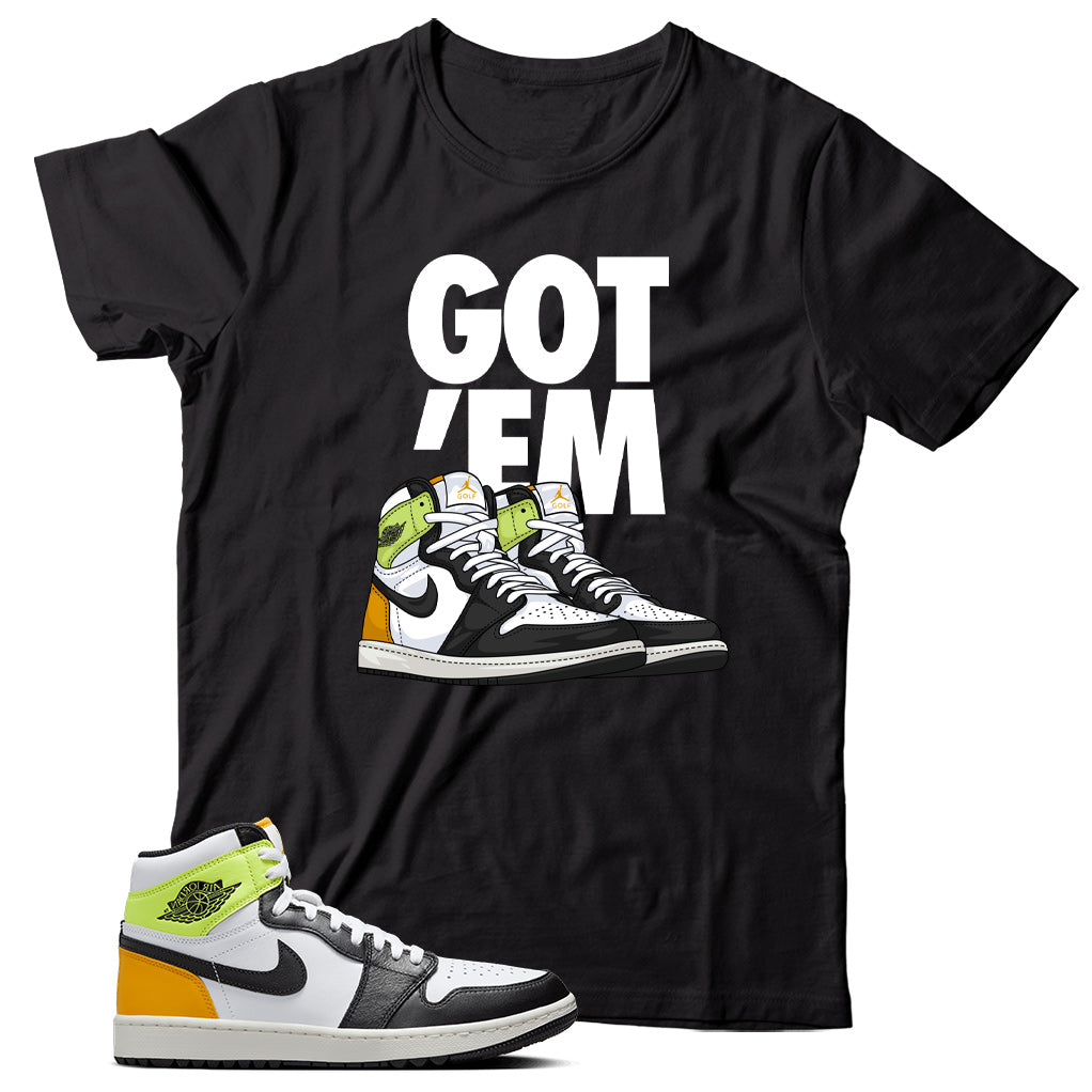 Jordan 1 Volt Gold shirt