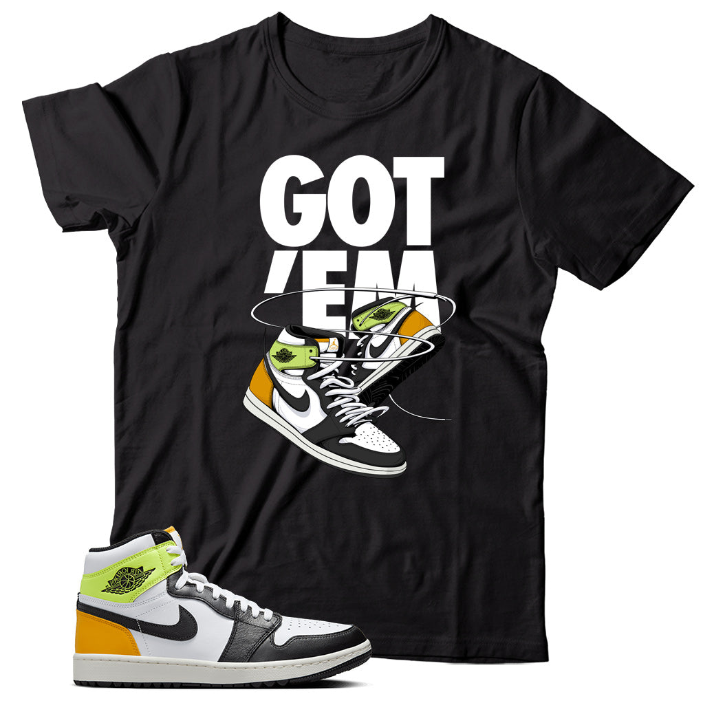 Jordan 1 Volt Gold shirt