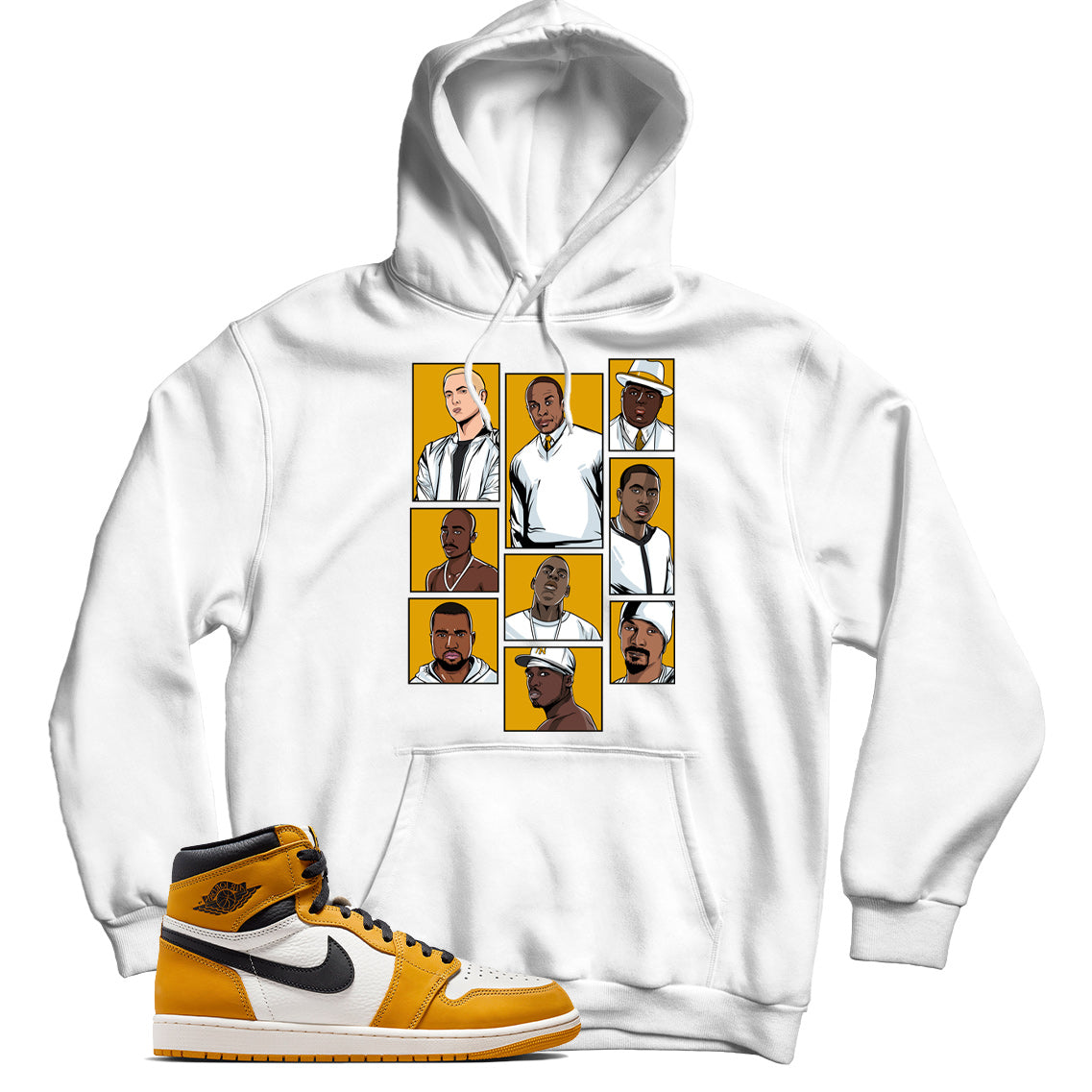 Jordan 1 Yellow Ochre hoodie