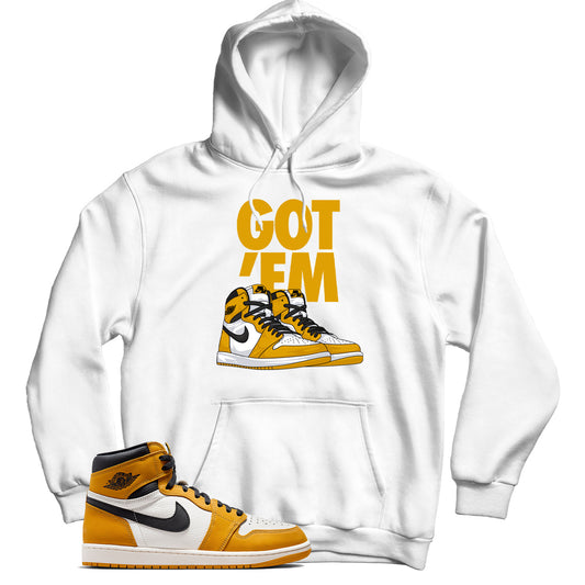 Jordan 1 Yellow Ochre hoodie