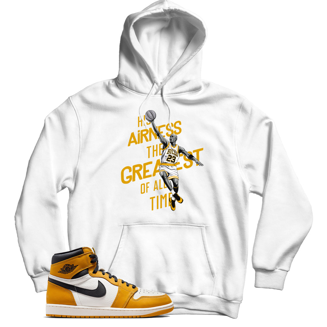 Jordan 1 Yellow Ochre hoodie