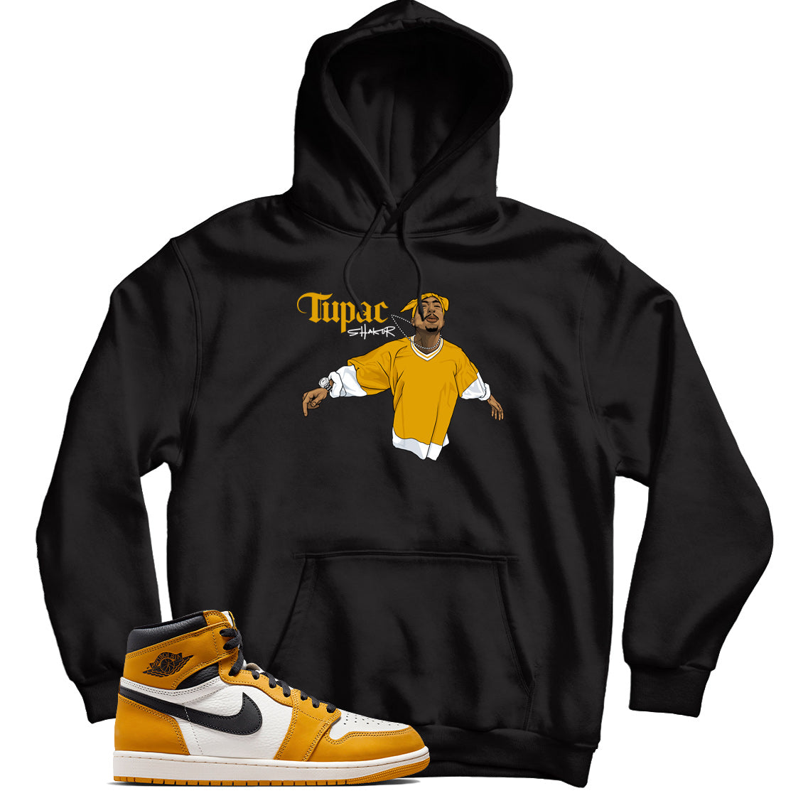 Jordan 1 Yellow Ochre hoodie