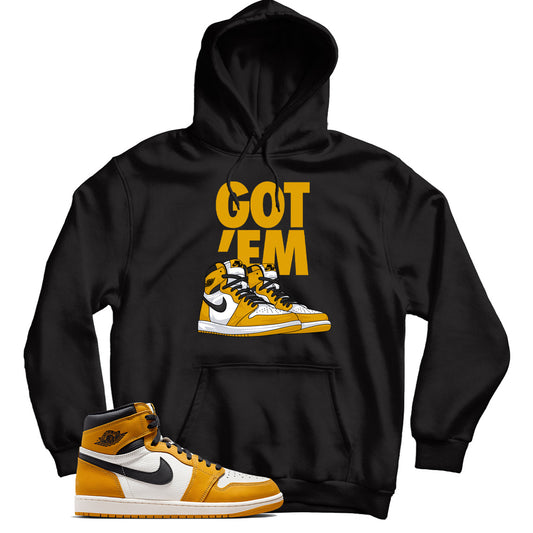 Jordan 1 Yellow Ochre hoodie