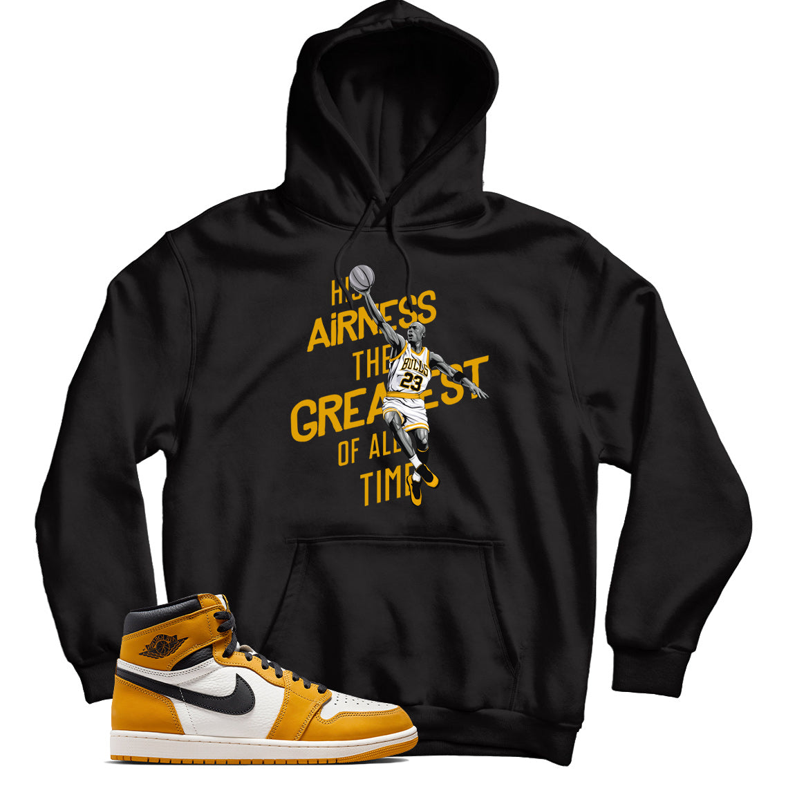 Jordan 1 Yellow Ochre hoodie