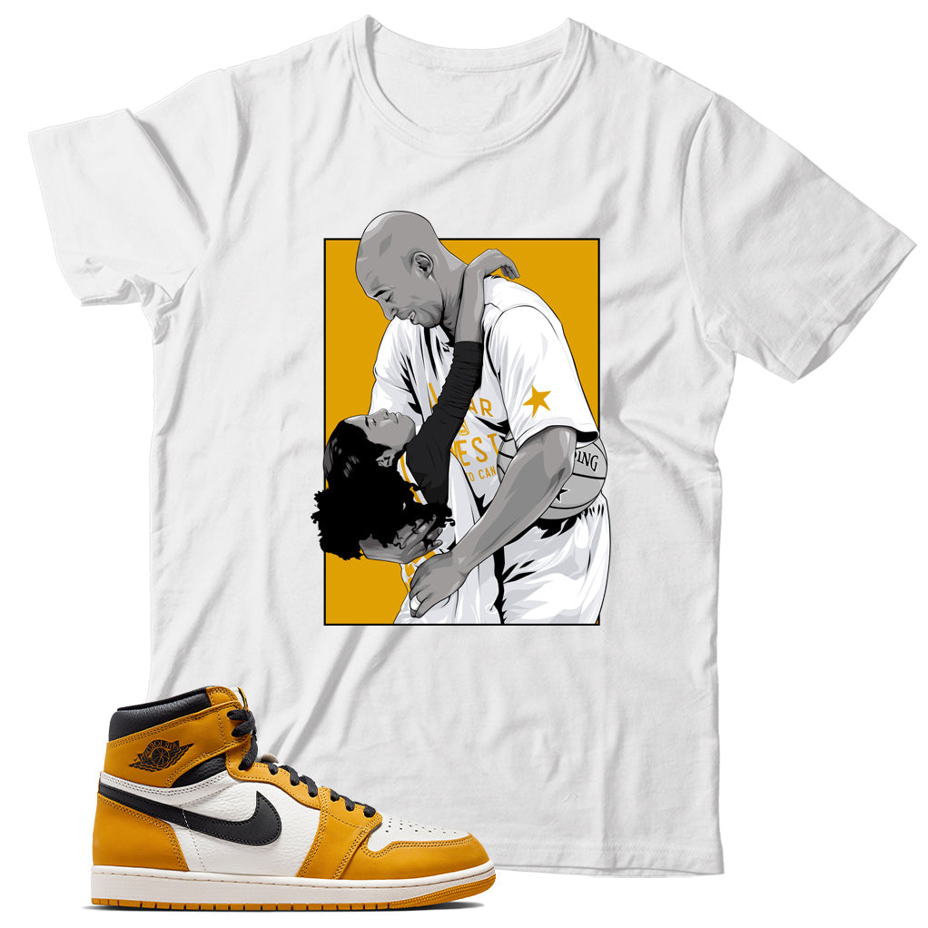 Jordan 1 Yellow Ochre shirt