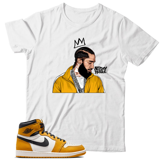 Jordan 1 Yellow Ochre shirt