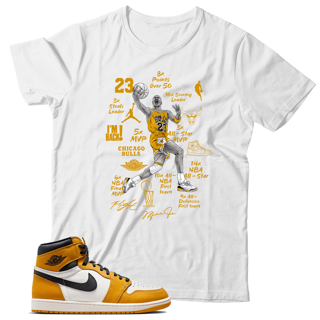 Shirt Match Jordan 1 Yellow Ochre