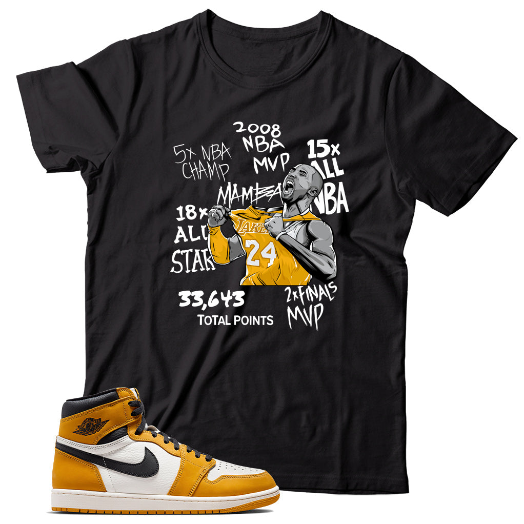 Jordan 1 Yellow Ochre shirt