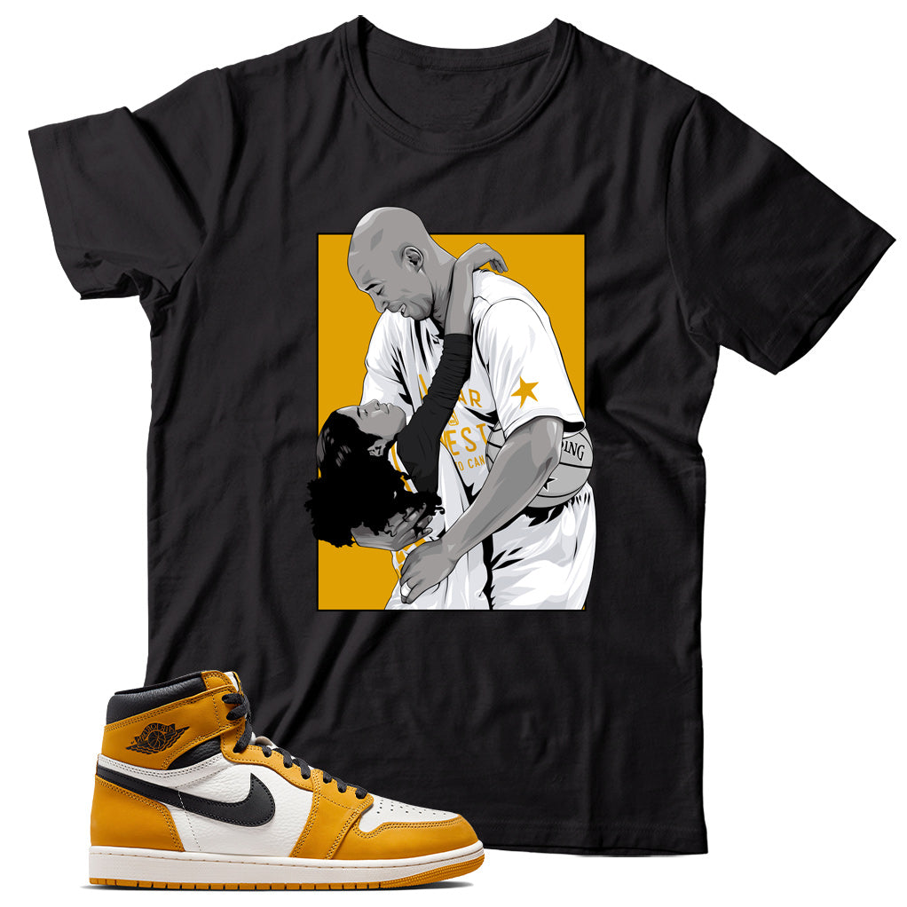 Jordan 1 Yellow Ochre shirt