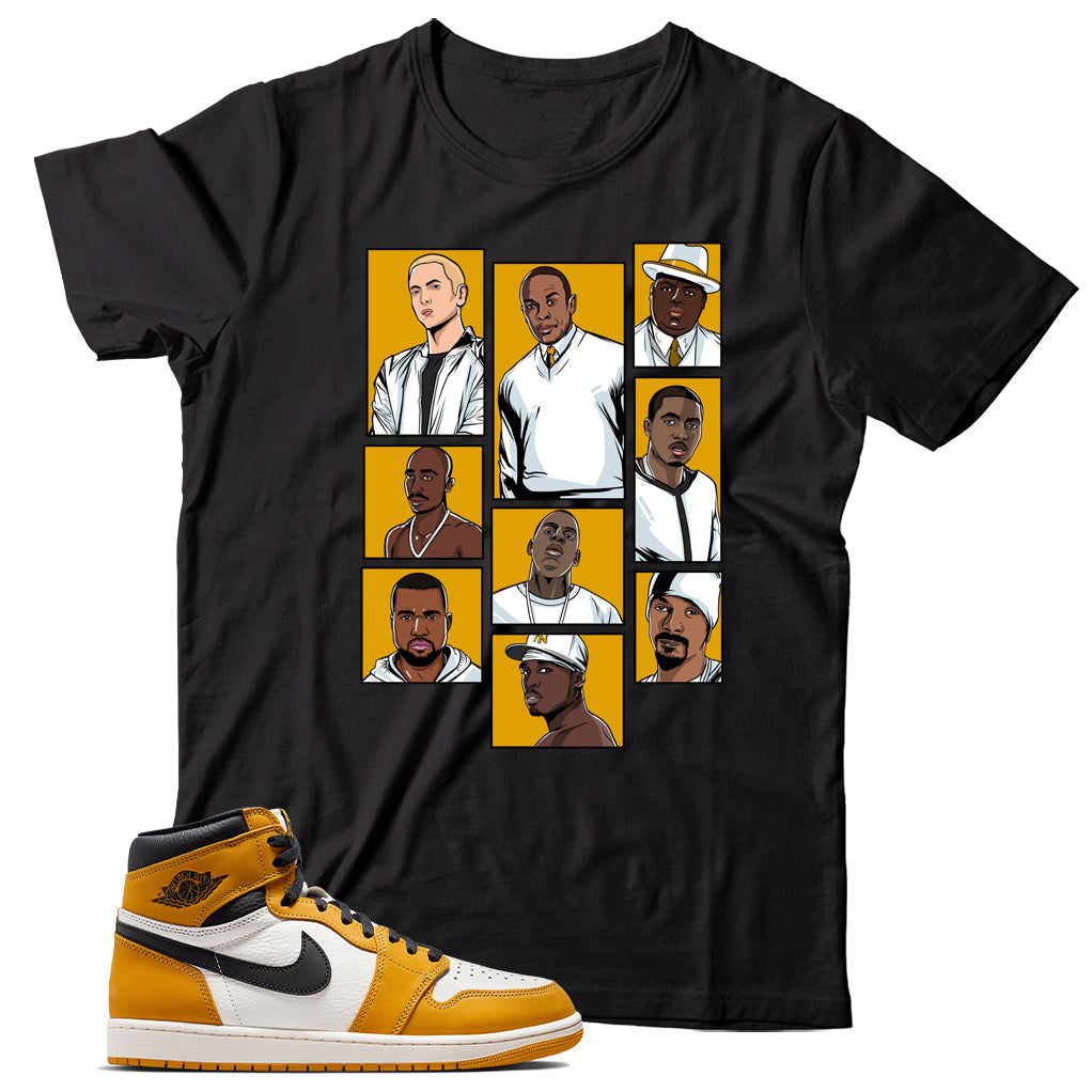 Jordan 1 Yellow Ochre shirt