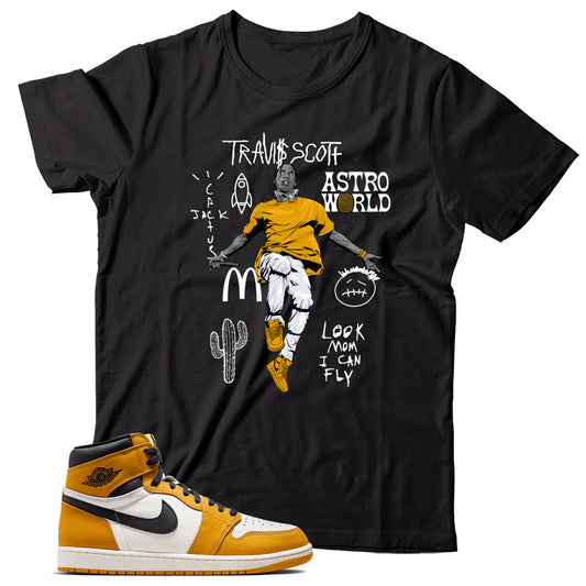 Shirt Match Jordan 1 Yellow Ochre