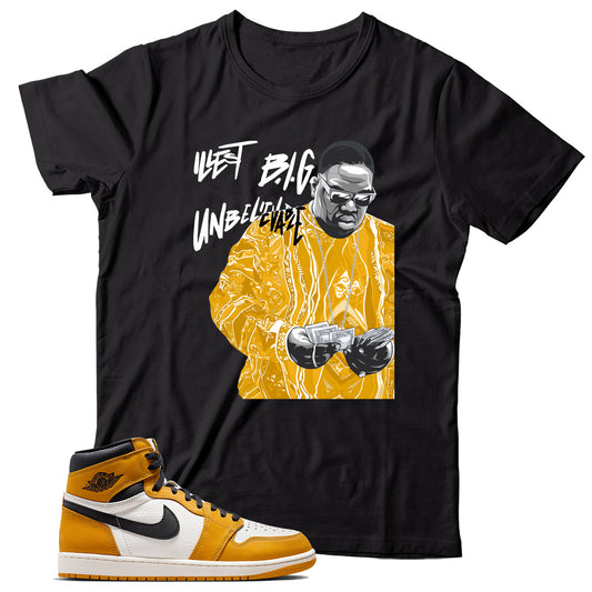 Jordan 1 Yellow Ochre shirt