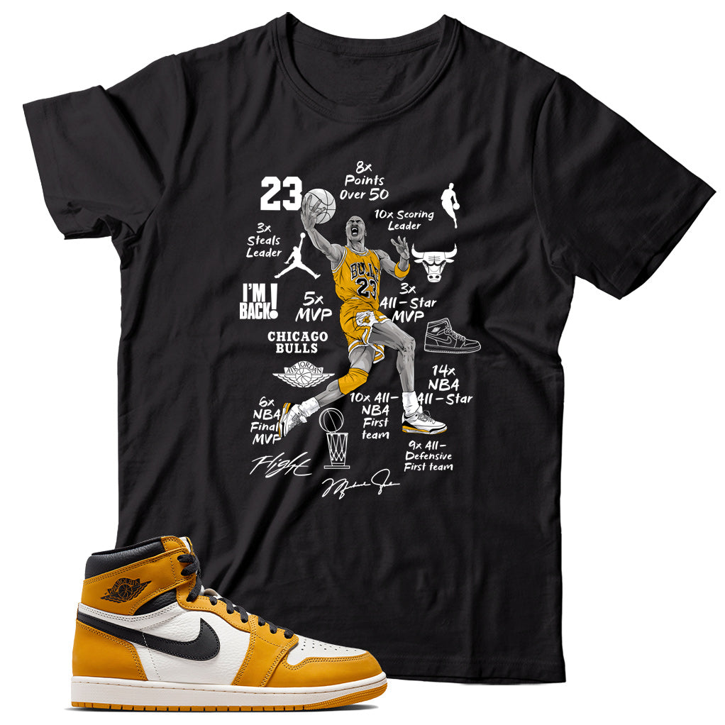 Shirt Match Jordan 1 Yellow Ochre