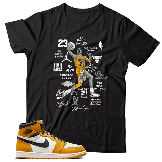 Shirt Match Jordan 1 Yellow Ochre