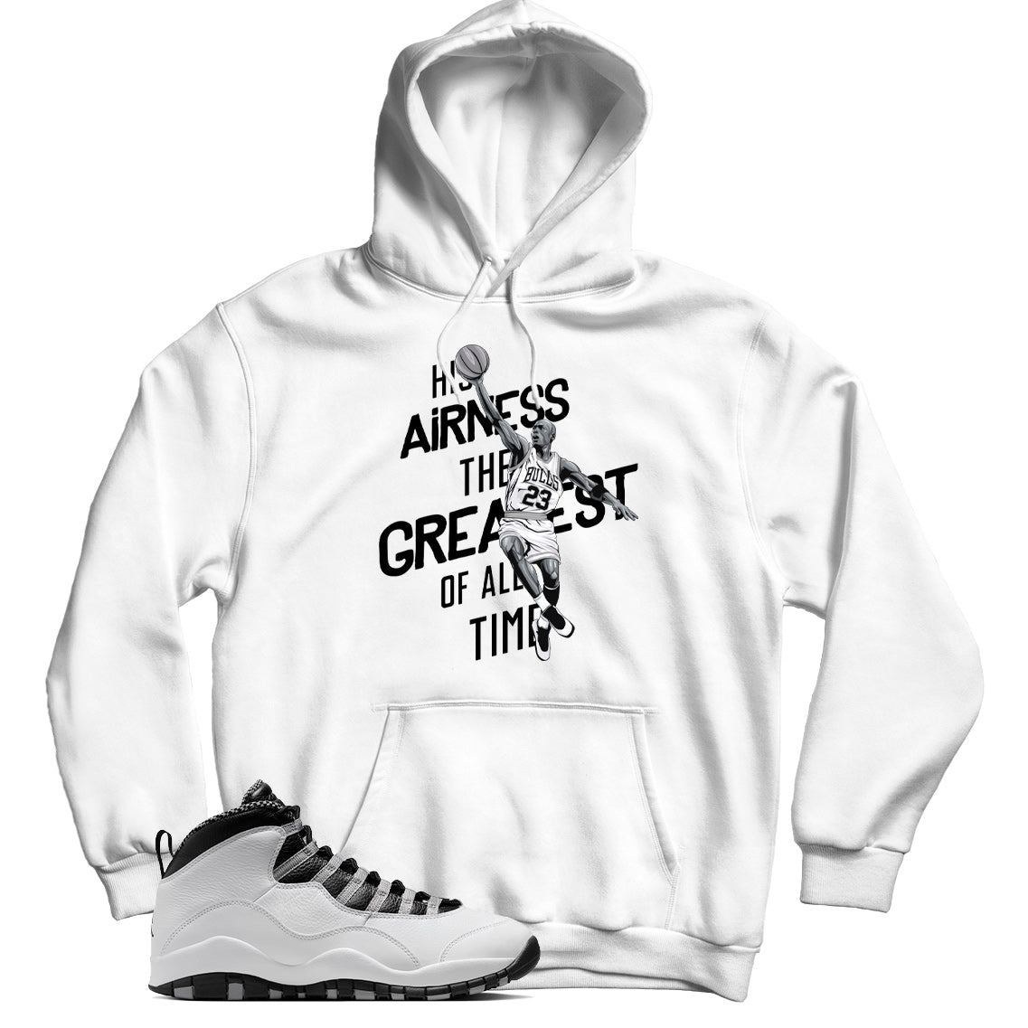 Hoodie Match Jordan 10 Steel