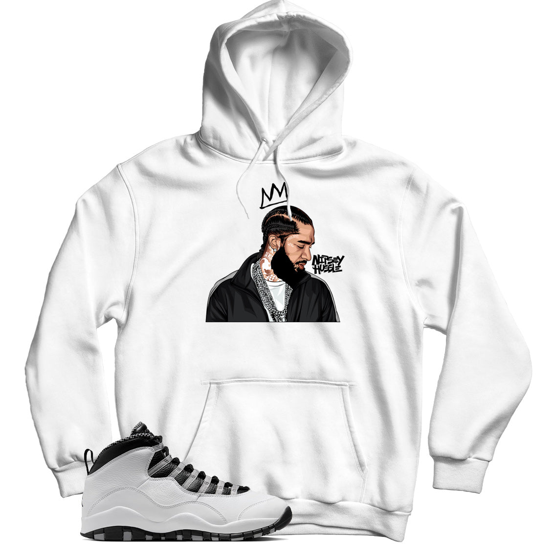 Hoodie Match Jordan 10 Steel