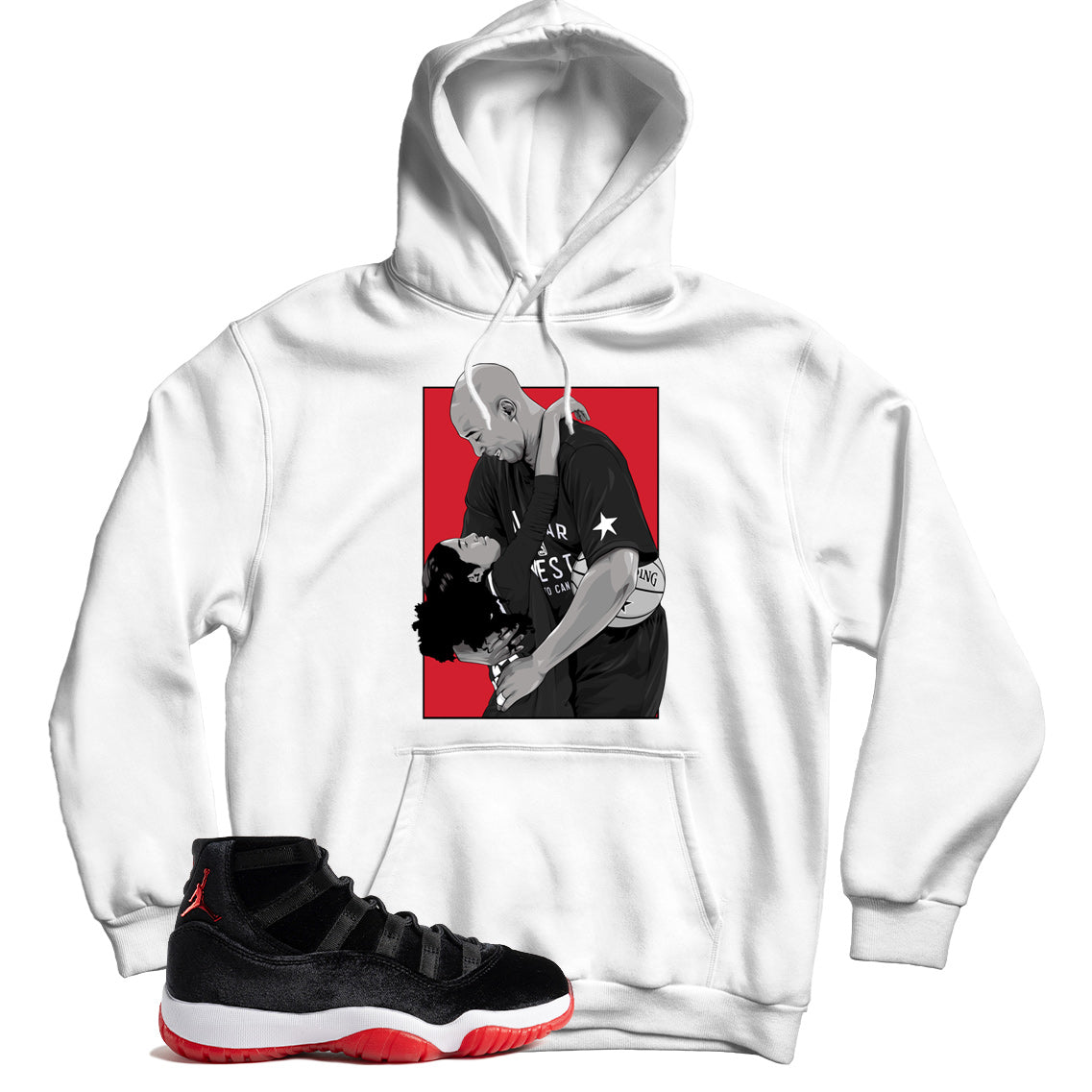 Jordan 11 Bred Velvet hoodie