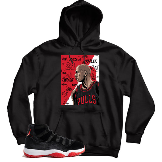 Hoodie Match Jordan 11 Bred Velvet