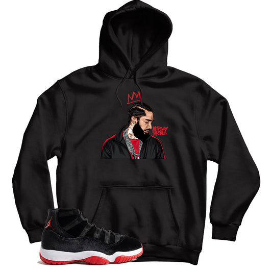 Jordan 11 Bred Velvet hoodie