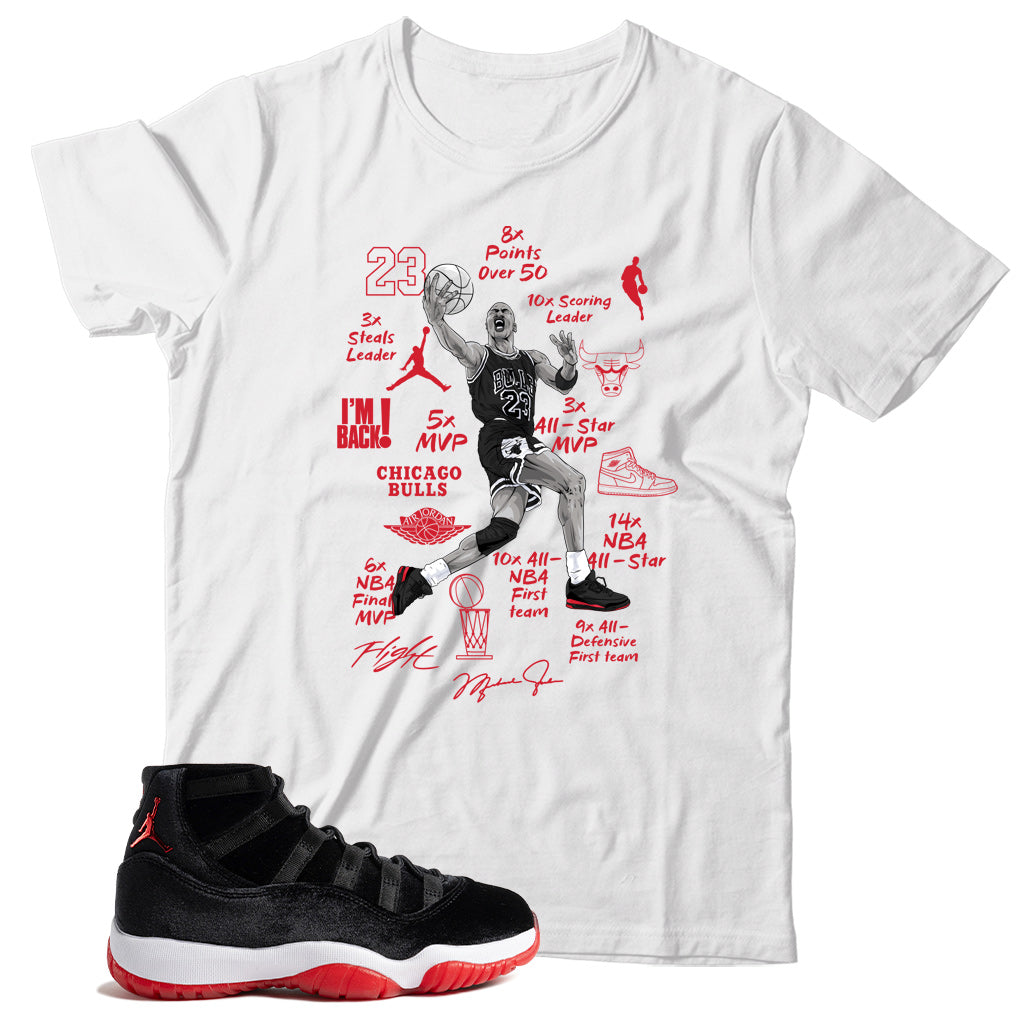 Jordan 11 Bred Velvet shirt