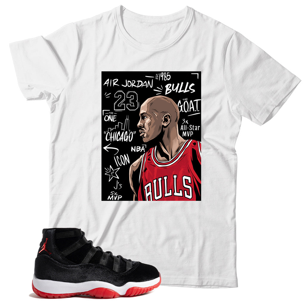 Jordan 11 Bred Velvet shirt