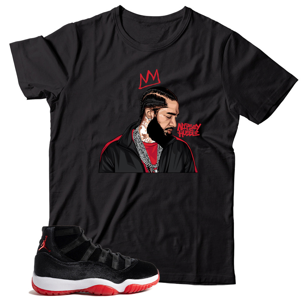 Jordan 11 Bred Velvet shirt