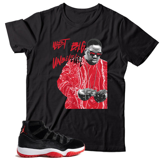 Jordan 11 Bred Velvet shirt