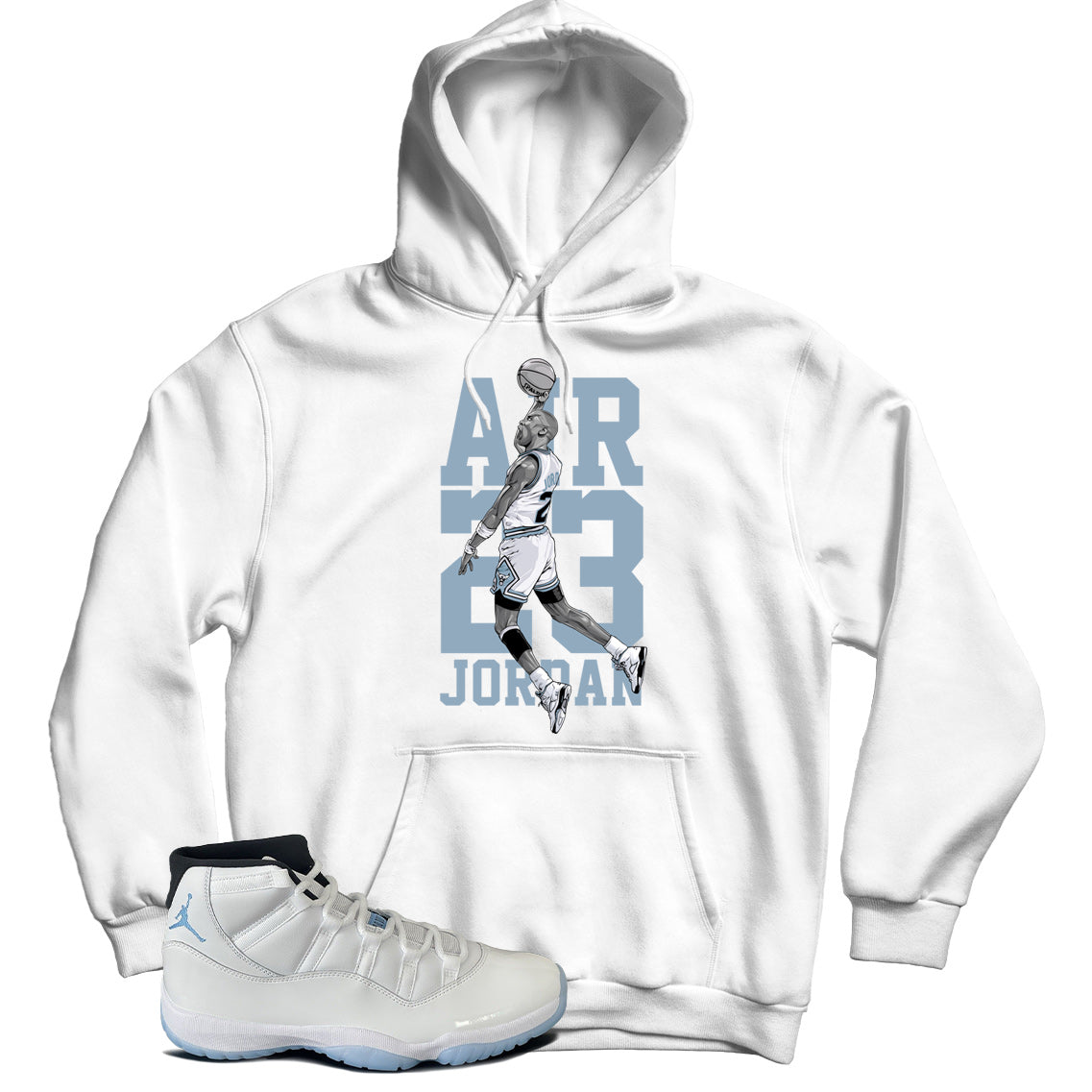 Jordan 11 Legend Blue hoodie