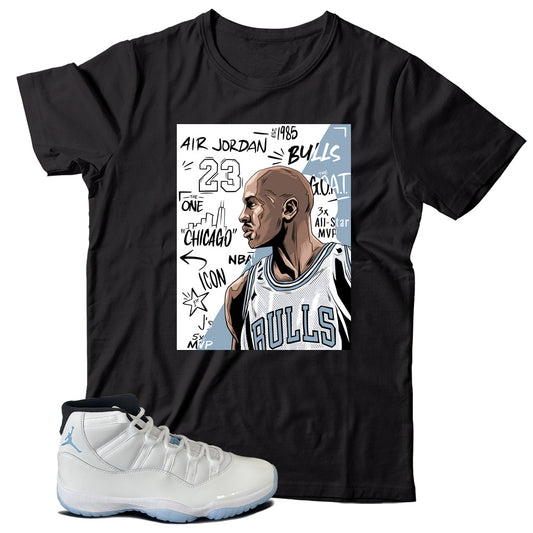 jordan 11 legend blue shirt